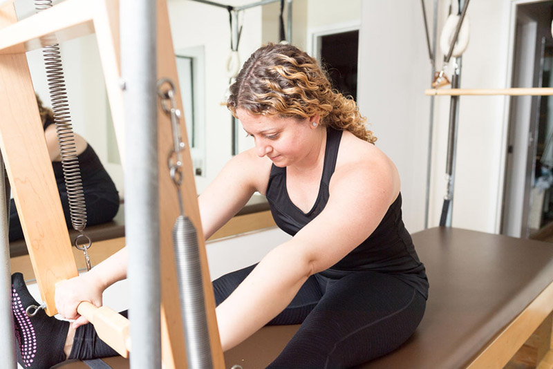 Private Pilates session in New York city at the Pilates Movement